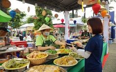 Tưng bừng khai hội 'Sống xanh - Ẩm thực chay'