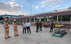 TP.HCM: Xử lý loạt xe điện, xe 'cào cào' tự chế ở quảng trường phường Bến Cát