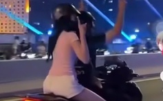 Xác minh clip chạy xe SH buông 2 tay trên cầu Ba Son, TP.HCM