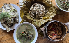 Về xứ Mường: 'Quái ngư' sông Đà trong cỗ lá Mường