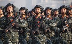 Lực lượng tinh nhuệ cùng dàn khí tài hiện đại diễn tập phục vụ Đại hội Đảng