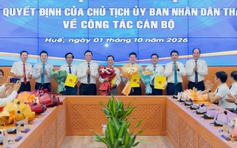 Huế điều động bổ nhiệm 17 cán bộ lãnh đạo các sở, ban quản lý dự án