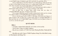 Công ty Traphaco bị phạt 160 triệu do vi phạm hành chính liên quan nhiều lô thuốc