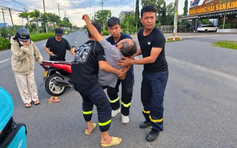 Cảnh sát PCCC Công an TP.HCM kịp thời cứu người bị tai nạn giao thông