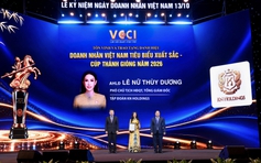 Anh hùng lao động Lê Nữ Thùy Dương được vinh danh 'Doanh nhân VN tiêu biểu xuất sắc'