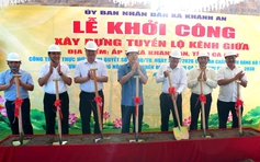 Cà Mau khởi công 22 tuyến đường giao thông nông thôn, vốn đầu tư 53,4 tỉ đồng