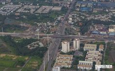 Nút giao 4 tầng ở khu đông TP.HCM hư hỏng mặt đường, gây tiếng ồn lớn