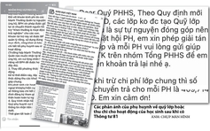 Lúng túng việc thu chi khi không còn quỹ phụ huynh