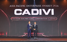 CADIVI được vinh danh ‘Doanh nghiệp xuất sắc châu Á’ 2026
