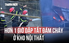 Nghi đốt rác cháy lan: Kho nội thất ở Đà Lạt bốc cháy dữ dội, khói đen bao trùm