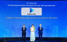 Daiichi Life Việt Nam tiếp tục vinh danh trong Top 500 doanh nghiệp lợi nhuận tốt nhất