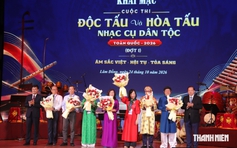 Gần 800 nghệ sĩ hội tụ tại cuộc thi nhạc cụ dân tộc toàn quốc 2026