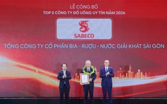 SABECO giữ danh hiệu dẫn đầu Top 5 Công ty đồ uống có cồn uy tín 2026