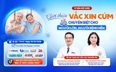 Tư vấn sức khỏe: Giới thiệu vắc xin cúm chuyên biệt cho người lớn, người bệnh nền