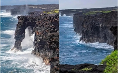 Kỳ quan hàng trăm năm tuổi đổ sụp ở Hawaii