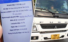 Phù hiệu hết hạn 8 ngày vẫn lưu thông: Tài xế, chủ xe bị phạt 28 triệu đồng