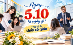 Hôm nay 5.10 là ngày đặc biệt dành cho các thầy cô giáo, bạn có biết?