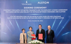 Vingroup hợp tác với Alstom cung cấp 200 đoàn tàu metro Hà Nội