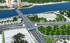 Đà Nẵng phân luồng giao thông phục vụ thi công đường dẫn lên cầu Hòa Xuân