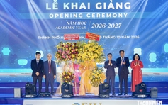 Lãnh đạo TP.HCM dự khai giảng năm học mới tại EIU