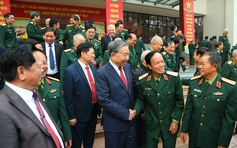 Tổng Bí thư Tô Lâm gặp mặt tướng lĩnh quân đội nghỉ hưu, nghỉ công tác