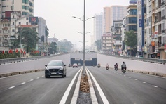 Hình hài hầm chui gần 800 tỉ đưa vào khai thác tạm dịp tết ở Hà Nội