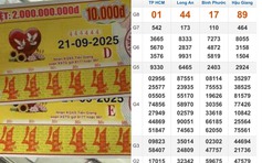 Dãy số độc lạ 444444 trúng xổ số miền Nam ngày 14 tháng 2 đài Long An