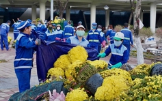 Những người lặng lẽ dọn rác trước giao thừa: 'Thấy phố sạch, chúng tôi ấm lòng'