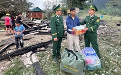 Cháy nhà ở vùng núi Quảng Trị mùng 2 tết