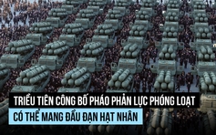 Ông Kim Jong-un công bố pháo phản lực cỡ lớn có thể mang đầu đạn hạt nhân