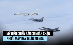 Chiến đấu cơ Mỹ chặn máy bay quân sự Nga ở Alaska