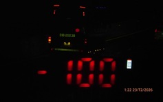 CSGT bắn tốc độ xuyên đêm trên cao tốc TP.HCM - Vân Phong, nhiều xe 'dính' phạt