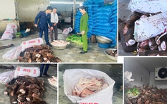 Thanh Hóa: 6 tấn xương trâu, bò thối chuẩn bị bán cho quán phở, quán lẩu