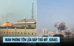 Iran bắn tên lửa đánh trả vào Israel, nhiều căn cứ Mỹ