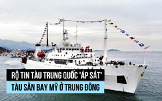 Tàu nghiên cứu Trung Quốc 'áp sát' tàu sân bay Mỹ ở Trung Đông?