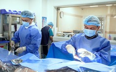 Can thiệp thành công ca tái hẹp nặng trong stent mạch vành