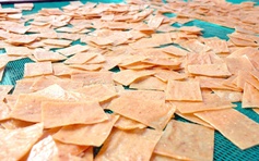 Làng bánh phồng tôm Cà Mau đỏ lửa cận tết, đơn hàng tăng 30%