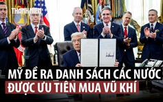 Ông Trump ký sắc lệnh xác định khách hàng được ưu tiên mua vũ khí Mỹ
