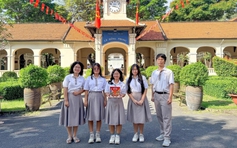 5 học sinh Trường THPT chuyên Lê Hồng Phong mang di sản Việt vào trò chơi