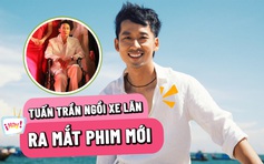 Tuấn Trần ngồi xe lăn ra mắt phim cùng Phương Anh Đào