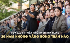 CĐV đặc biệt gắn bó hơn 20 năm, chưa từng bỏ lỡ trận nào của đội Trường ĐH Nha Trang