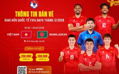 Vé xem đội tuyển Việt Nam 'chạy thử' ở Hàng Đẫy trước trận đại chiến Malaysia giá bao nhiêu?