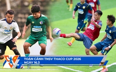 TNSV THACO Cup 2026 ngày 16.3: Chiếc áo 'vía' của CR7 HUTECH | Lịch thi đấu tứ kết gay cấn