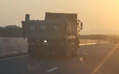 CSGT xử phạt nhiều xe tải, xe khách cố 'bám làn trái' trên cao tốc