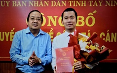 Ông Trương Tấn Sơn giữ chức Giám đốc Sở Công thương tỉnh Tây Ninh