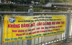 Thực hư băng rôn không câu cá ở kênh Nhiêu Lộc - Thị Nghè gây xôn xao