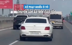 Nhiều tài xế bị phạt 5 triệu vì lái xe chuyển làn không xi-nhan trên cao tốc