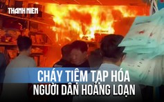 Cháy nhà bán đồ nhựa, cư dân hốt hoảng di dời tài sản