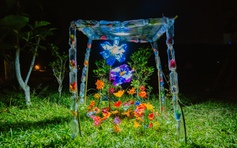 Học sinh 'kể chuyện' về môi trường bằng nghệ thuật sắp đặt từ rác thải