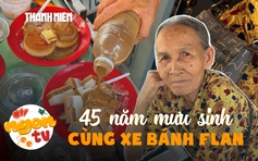 Xe bánh flan 45 năm núp hẻm của cụ bà 75 tuổi: Chỉ lời 1.000 đồng/cái